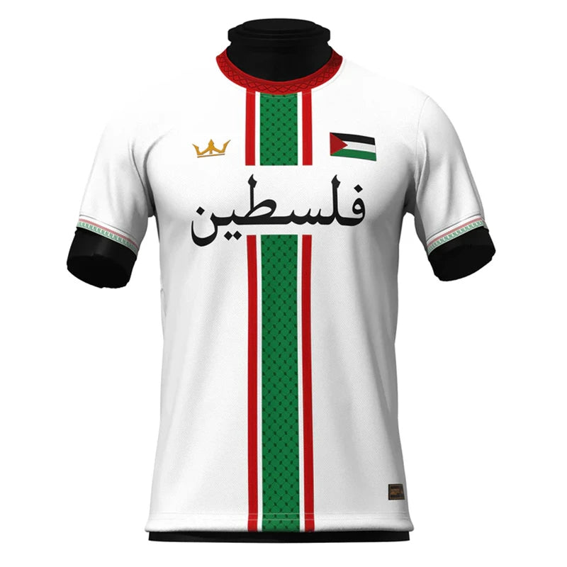 Palestine flag children's Jersey in white style 3