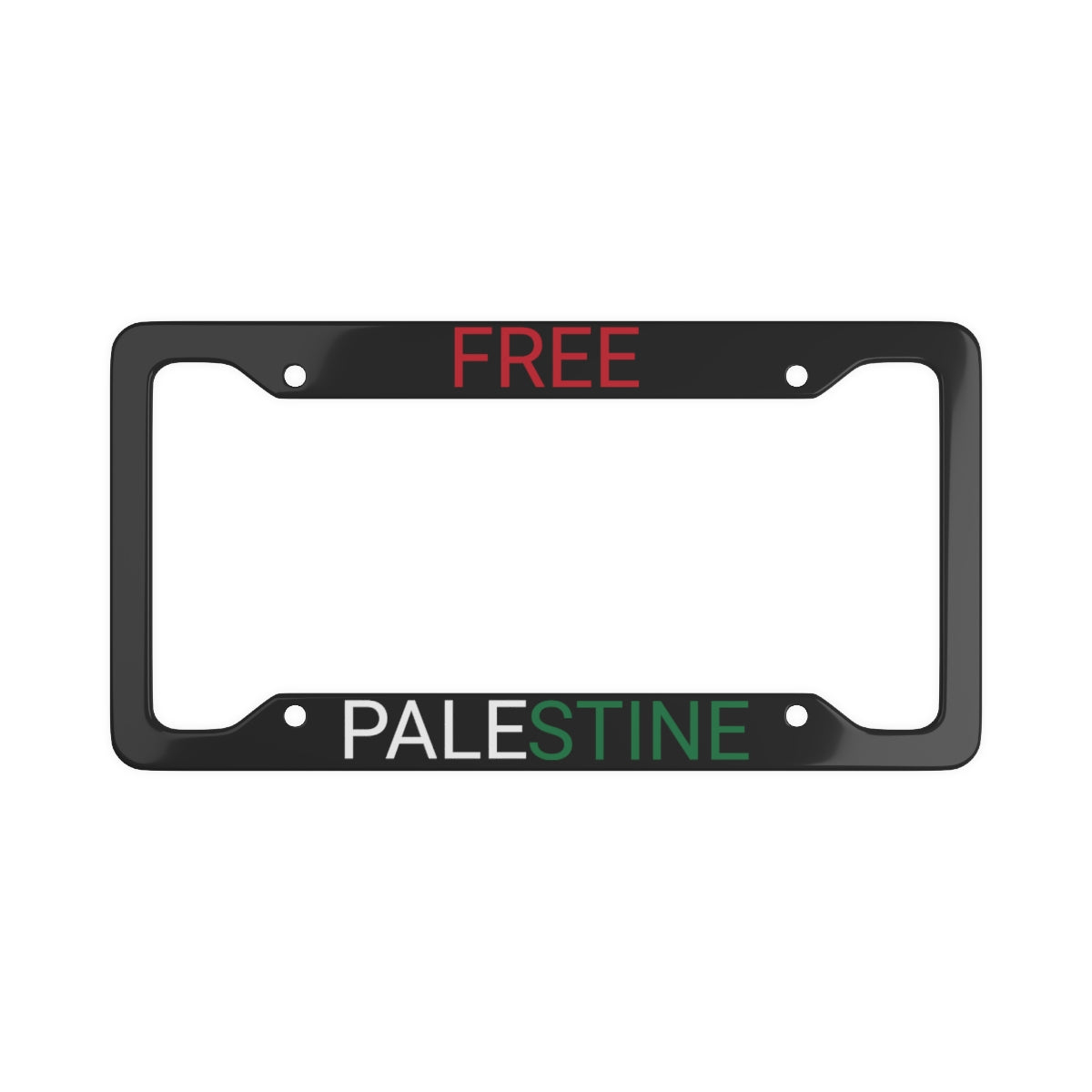 Free Palestine license plate frame