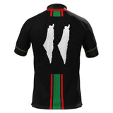 Palestine Arabic Football Jersey in black back view