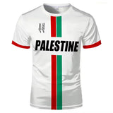 Palestine flag children's Jersey in white style 3