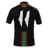 Palestine flag children's Jersey in black style 3 back view