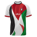 Palestine flag children's Jersey in white