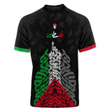 Palestine flag children's Jersey in black