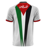 Palestine flag children's Jersey in white back view