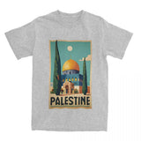  Palestine Jerusalem T-Shirt in gray