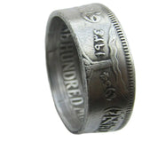 1934 Palestine Silver Plated Ring