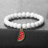 Watermelon Beaded Bracelet