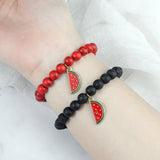 Watermelon Beaded Bracelet