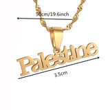 Palestine Pendant Necklace